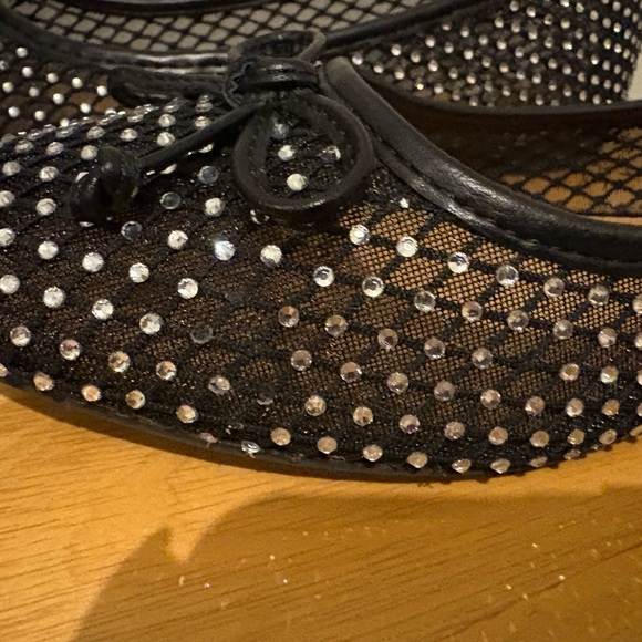 DV by Dolce Vita Black Mesh Studded Flats - Picture 3 of 4